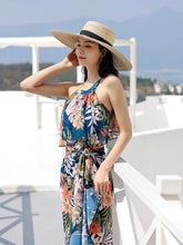 Load image into Gallery viewer, One piece +cover floral casual beachwear