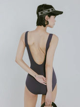 Load image into Gallery viewer, Blue Vline One Shoulder Swimwear (2 colour)