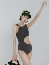 Load image into Gallery viewer, Blue Vline One Shoulder Swimwear (2 colour)