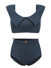 Load image into Gallery viewer, Retro Sexy World Shoulder High Waist Bikini
