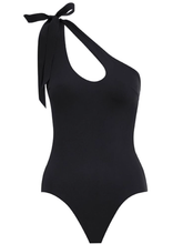 Load image into Gallery viewer, Retro One Shoulder Empire Teardrop Backless swimsuit (4 Colors)