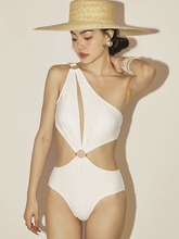 Load image into Gallery viewer, One Shoulder Hollowed- Out One Piece (7 Colors)