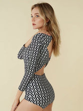 Load image into Gallery viewer, Long Sleeve Chlorine Resistant swimsuit
