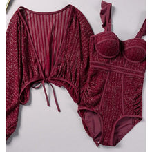 Load image into Gallery viewer, High quality casual swimsuit +long sleeves cover
