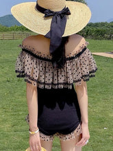 Load image into Gallery viewer, Deep V halter bikini blackness triangle
