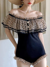 Load image into Gallery viewer, Deep V halter bikini blackness triangle
