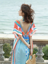 Load image into Gallery viewer, V-Neck Long Loose Quick Dry Beachwear
