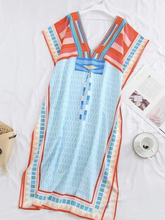 Load image into Gallery viewer, V-Neck Long Loose Quick Dry Beachwear
