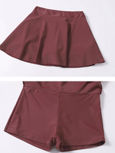 Load image into Gallery viewer, Maternity Two Piece Split Skirt Swimwear with chest pad
