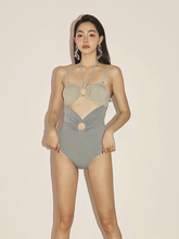 Load image into Gallery viewer, Vanilla Blue and Green Swimwear
