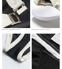 Load image into Gallery viewer, Halter Retro Stitching Swimwear with chest pad
