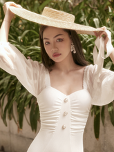Load image into Gallery viewer, White Summer luv beachwear
